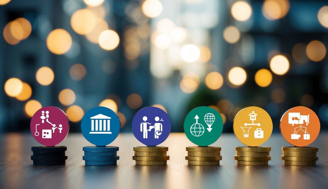 Tipologie di Associazioni: Quali sono, Quante Sono, Quale Scegliere e Come Aprirle (2025) 9 Un gruppo di associazioni diverse rappresentate da simboli e icone, ognuna con caratteristiche e tratti unici.